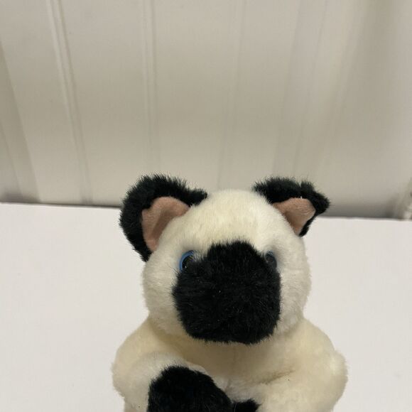 Melissa & Doug Lifelike Lovable Siamese Cat Tan Black Standing Hind Leg 8" Plush - Picture 2 of 9